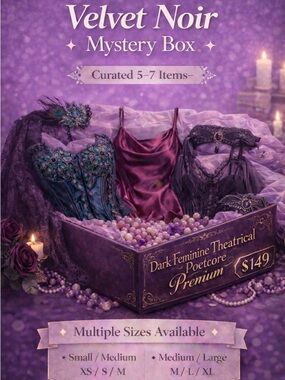 🥀 Dark Feminine Mystery Premium Box 🎁 Curated 5-7 Piece Aesthetic Bundle